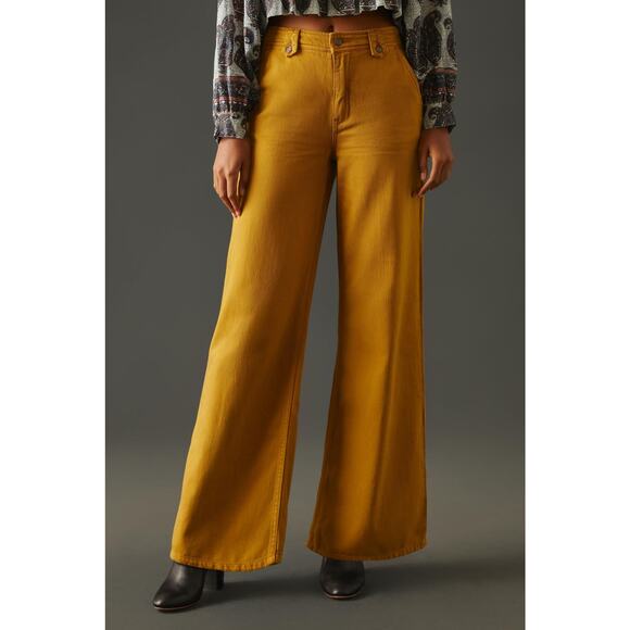 Anthropologie Low-Rise Pilcro Column Pants | New 31 Waist - Picture 4 of 6